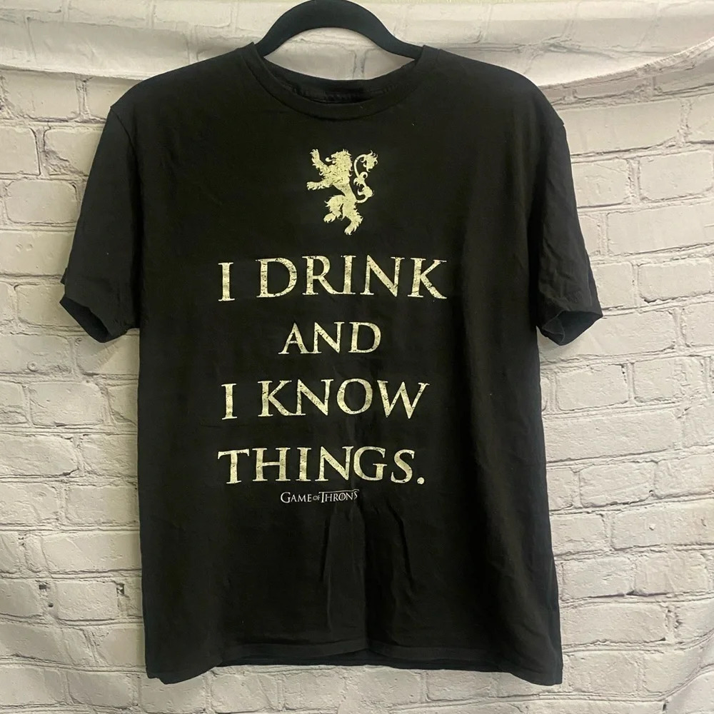 5/$20 Women’s GOT‎ Game of Thrones Tee Shirt Black Large